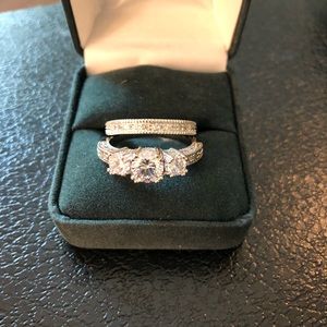 Women’s Created Diamond Wedding Ring Set sz10